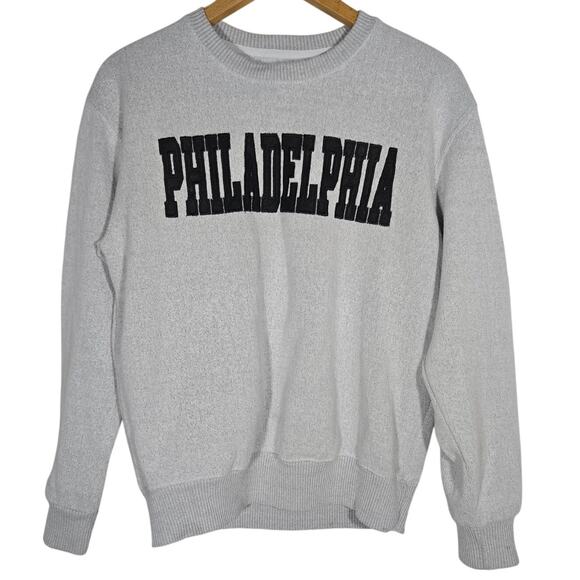 New York Popular Philidellphia Large Collegiate Crewneck Sweatshirt Streetwear - Picture 1 of 9